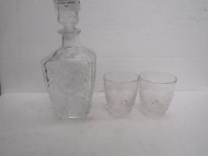 Glass wine decanter, unused