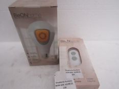 1x BeONHome - Key Fob New & Boxed. & 1x Be OnHome Security & Safety Light Bulb (mobile app to set