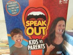Hasbro Games - Speak Out Mouth Piece Game Kids Vs Parents Edition - Unused & Boxed.