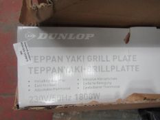 Dunlop - Teppan Yaki Grill Plate - 1800w - Untested & Boxed.