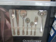 Queensway - 40 Piece Stainless Steel Cutlery Set - Unchecked & Boxed.
