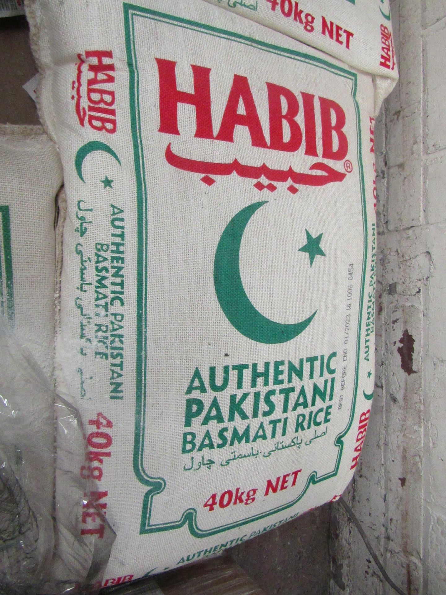 40KG bag of Habib Authentic pakistani Basmati rice, RRP £50.99