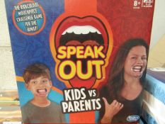 Hasbro Games - Speak Out Mouth Piece Game Kids Vs Parents Edition - Unused & Boxed.