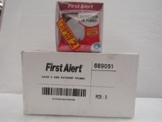 First Alert - Smoke Detector's (3 Packs All Of Which Are Twin Packs) - Unused & Boxed.