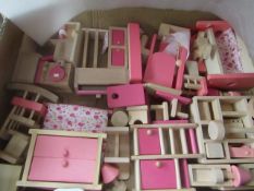 Urban Toys - Foll House Furniture Set - Please Note May Be Missing Selected Pieces - Unchecked &