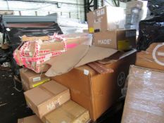 | 1X | PALLET OF FAULTY / MISSING PARTS / DAMAGED CUSTOMER RETURNS MADE.COM STOCK UNMANIFESTED |