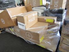 Mixed pallet of Made.com customer returns to include 3 items of stock with a total RRP of