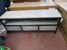 | 1X | COX & COX LENOX MEDIA UNIT | LOOKS TO BE IN GOOD OVERALL CONDITION, ONE LEG IS A LITTLE