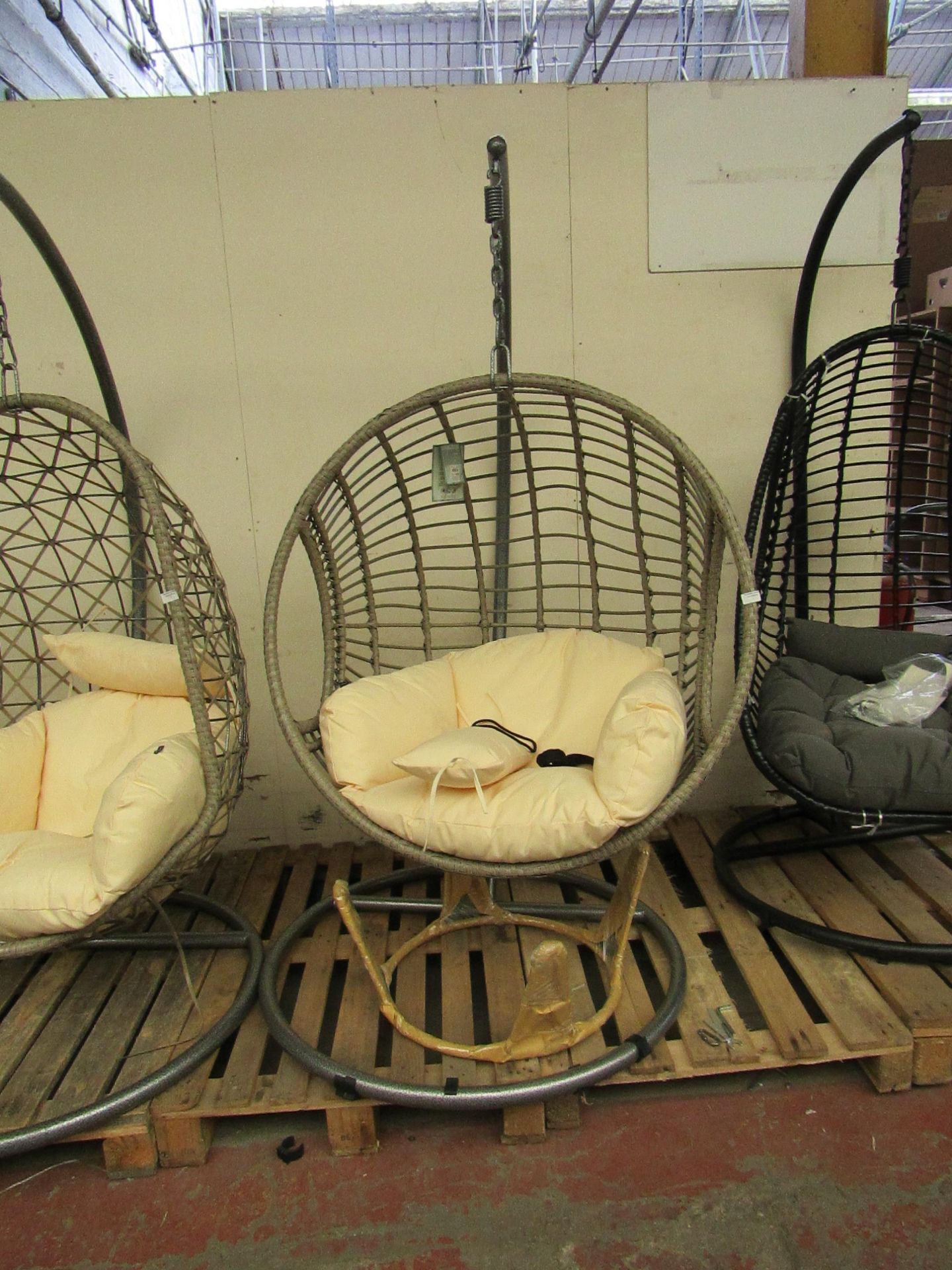 | 1X | COX AND COX HANGING CHAIR | NO MAJOR DAMAGE | RRP £425 |