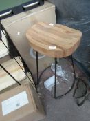 | 1X | COX & COX WEATHERD OAK COUNTER STOOL | NO VISABLE MARKS | RRP ?225 |