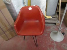 | 1X | MADE.COM HEKTOR TUB OFFICE CHAIR, TAN & BLACK | LOOKS IN GOOD CONDITION | RRP œ229 |