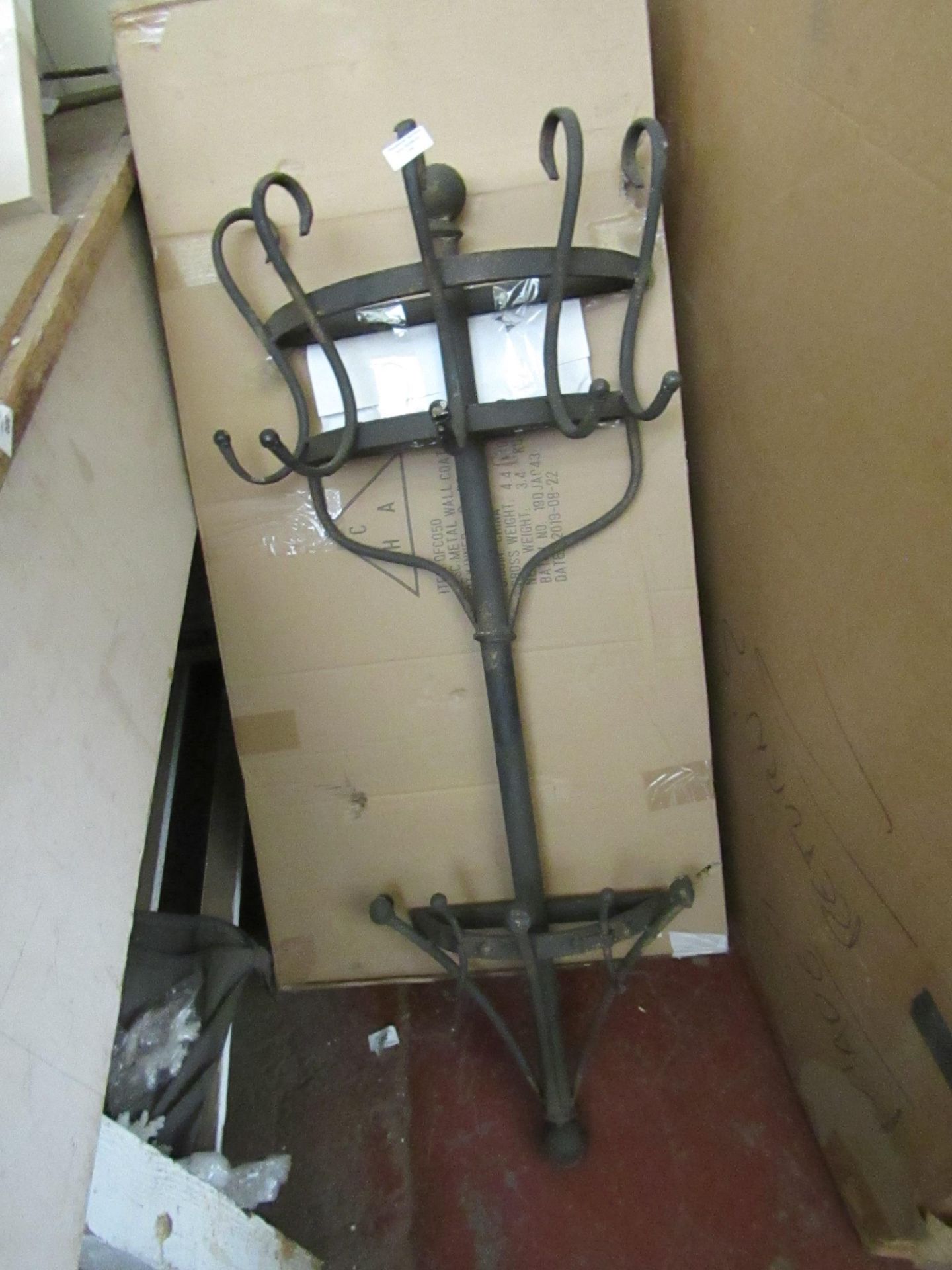 | 1X | COX & COX AGED METAL WALL MOUNTED COAT RACK | LOOKS UNUSED (NO GUARANTEE!) | RRP ?165 |