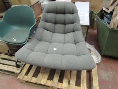 | 1X | MADE.COM KOLTON ACCENT ARMCHAIR, MARL GREY | LOOKS TO BE IN GOOD CONDITION, JUST NEEDS A