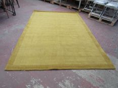 | 1X | MADE.COM JAGO BORDER RUG - SIZE 200 X 300CM, ANTIQUE GOLD | SEE IMAGE FOR CONDITION | RRP