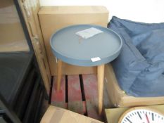 | 1X | COX & COX MILA SIDE TABLE, GREY | SMALL | ITEM LOOKS IN GOOD CONDITION & BOXED | RRP œ150 |