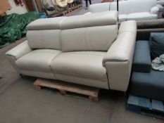 Nicoletti 3 seater leather sofa, may have marks and scuffs but noting too major.