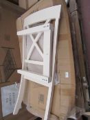 | 3X | VERY PAIR OF DAVENPORT SOLID WOOD DINING CHAIRS | UNCHECKED & BOXED ( NO GUARANTEE ) RRP £149