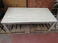 | 1X | COX & COX REVENNA LOUNGE BENCH - SOME SMALL MINOR DAMAGE PRESENT ON THE WOOD NOTHING