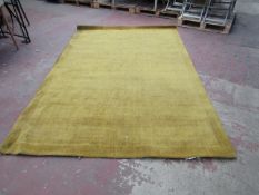 | 1X | MADE.COM JAGO BORDER RUG - SIZE 200 X 300CM, ANTIQUE GOLD | SEE IMAGE FOR CONDITION | RRP