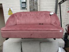 | 1X | MADE.COM PINK TUBBY LOVE SEAT | HAS A FEW REFUBISHED MARKS BUT NOTHING MAJOR, MISSING