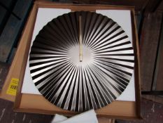 | 1X | MADE.COM BUSHWICK LARGE 50CM STATEMENT FAN WALL CLOCK | UNCHECKED & BOXED | RRP £39 |