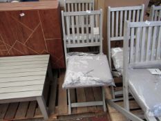 | 1X | COX & COX SET OF TWO REVENNA DINING CHAIRS - LOOKS IN GOOD CONDITION (NO GUARANTEE) & BOXED |