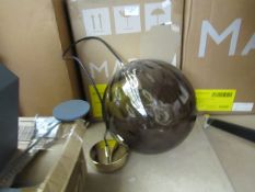 1 x Made.com IIaria Bathroom Pendant, Olive Glass & Brass RRP £75 SKU MAD-BLTILA005OLI-UK TOTAL