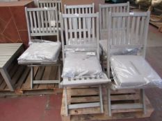 | 1X | COX & COX SET OF TWO REVENNA DINING CHAIRS - LOOKS IN GOOD CONDITION (NO GUARANTEE) & BOXED |