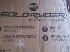 | 1X | SOLORYDER EXERCISE MACHINE | UNCHECKED & BOXED | NO ONLINE RESALE | RRP £200
