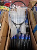 2x Sudma Sports Pro 8857 Tennis Rackets - Look New - Blue, Silver & Black