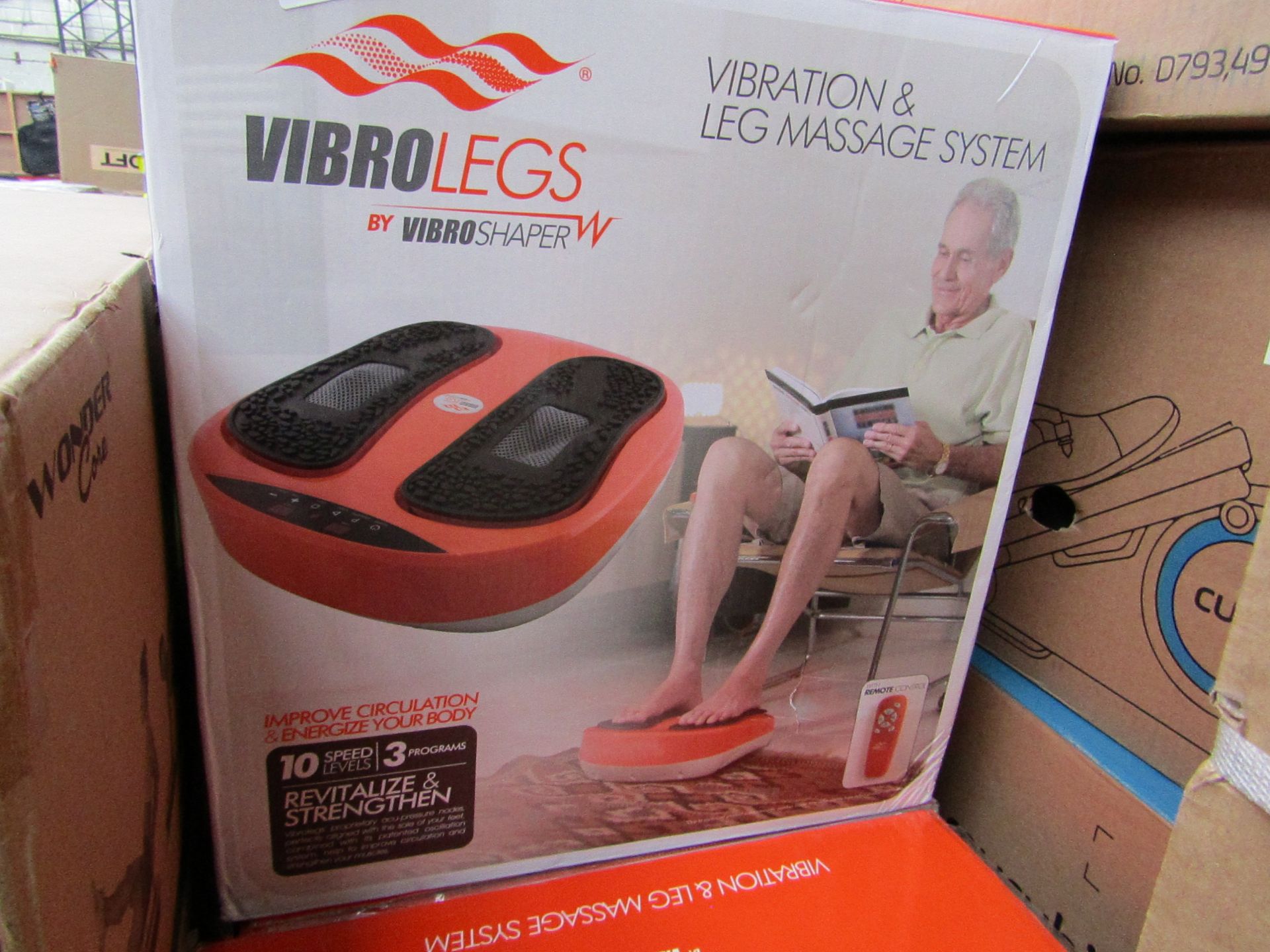 | 2X | VIBRO LEG EXERCISE MACHINE | UNCHECKED & BOXED | NO ONLINE RESALE | RRP £99.99 | TOTAL LOT
