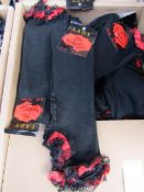 5X PAIRS OF RED THRILLY STRIPE SOCKS, SIZE 36-40 NEW WITH TAGS, SEE PICTURE FOR DESIGN, RRP -