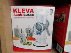 | 2X | KLEVA SUMO VEGETABLE SLICER | UNCHECKED & BOXED | NO ONLINE RESALE |RRP £24.99 | TOTAL LOT