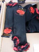 5X PAIRS OF RED THRILLY STRIPE SOCKS, SIZE 36-40 NEW WITH TAGS, SEE PICTURE FOR DESIGN, RRP -