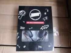 5x Pairs of 5 Seconds of Summer Themed Overhead Headphones - New & boxed