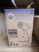 | 2X | VERTI STEAM PRO VERTICAL IRONING SYSTEMS | UNCHECKED & BOXED | NO ONLINE RESALE | RRP £39.