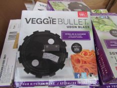 | 2X | BOX OF VEGGIE BULLET RIBBON BLADES | NEW & BOXED | NO ONLINE RESALE | RRP £-