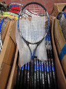 2x Sudma Sports Pro 8857 Tennis Rackets - Look New - Blue, Silver & Black