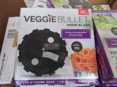 | 2X | BOX OF VEGGIE BULLET RIBBON BLADES | NEW & BOXED | NO ONLINE RESALE | RRP £-