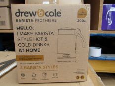 | 1X | DREW & COLE BARISTA FROTHIERE MILK FROTHER | UNCHECKED & BOXED | NO ONLINE RESALE | RRP £59.