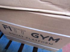 | 1X | NEW IMAGE FITT GYM SQUAT PLATFORM | UNCHECKED & BOXED | NO ONLINE RESALE | RRP £39.99 |