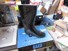 1x Pair of Fur Lined Black Wellington Boots - Size 5-6 - New & Boxed