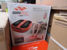 | 2X | VIBRO LEG EXERCISE MACHINE | UNCHECKED & BOXED | NO ONLINE RESALE | RRP £99.99 | TOTAL LOT