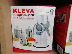 | 2X | KLEVA SUMO VEGETABLE SLICER | UNCHECKED & BOXED | NO ONLINE RESALE |RRP £24.99 | TOTAL LOT