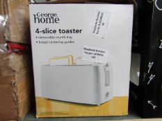 1x 4 Slice Toaster - Unchecked & Boxed