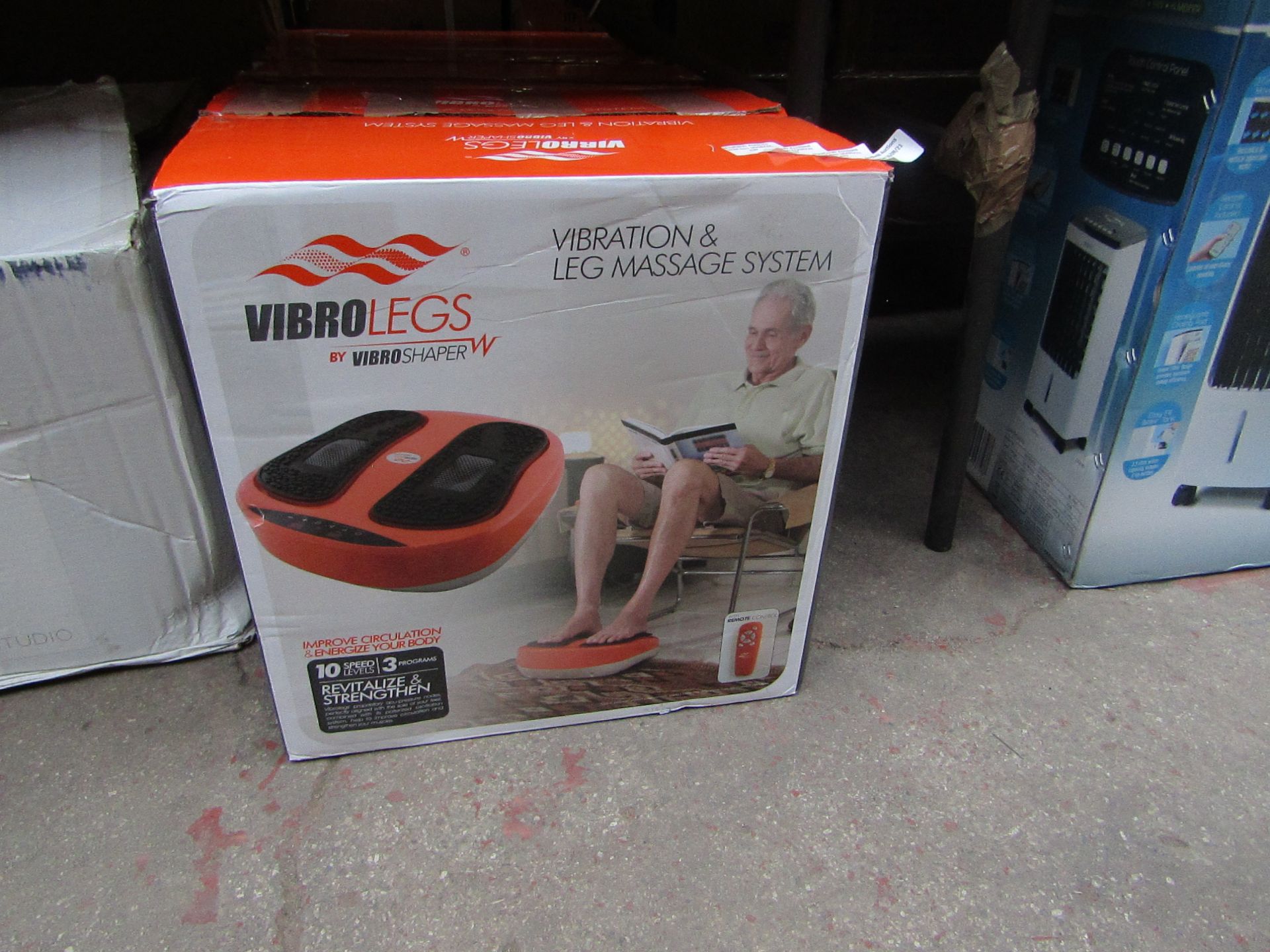 | 1x | VIBROLEGS VIBERATION & LEG MASSAGE SYSTEM | UNCHECKED & BOXED | NO ONLINE RESALE | SKU - |