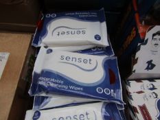 10x Senset Maceratable Skin Cleansing Wipes - New & Sealed