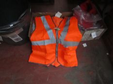 1x Orange Hi Vis Jacket - L - New & Packaged