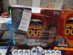 Hasbro Games - Speak Out - Kids Vs Parents Game - Unused & Boxed.