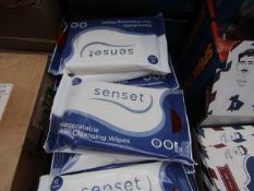 10x Senset Maceratable Skin Cleansing Wipes - New & Sealed